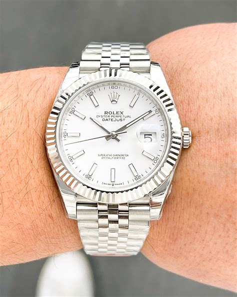 rolex datejust 41 white gold and steel|rolex datejust 41 release date.